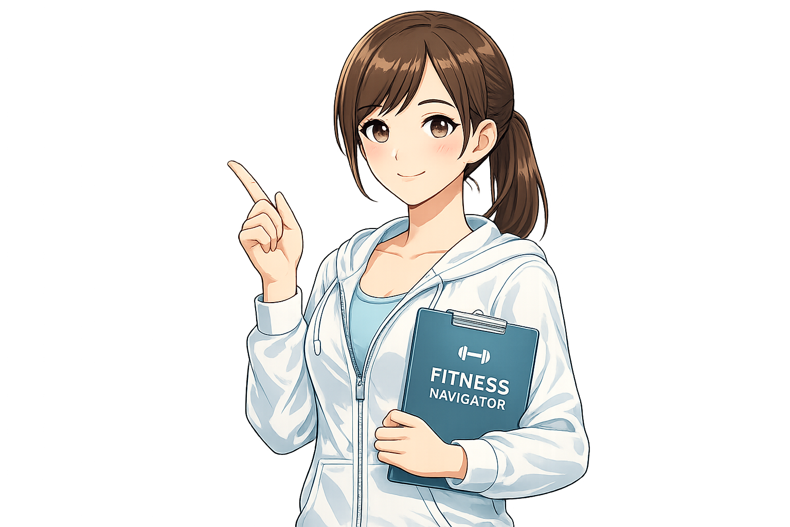 フィットネス情報を案内するナビゲーターキャラクター